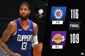 Hasil Pertandingan NBA, Rabu (23/12/2020): Lakers Dipermalukan Clippers