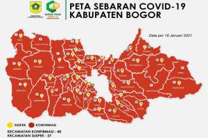 Lengkap 40 Kecamatan, Selamat Datang di Zona Merah Kabupaten Bogor
