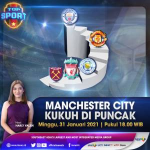 Top Sport di iNews dan RCTI+ Minggu Pukul 18.00: Manchester City Tancap Gas, Nangkring di Puncak