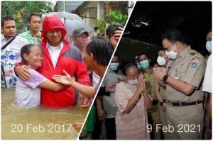 Anies Posting Cipinang Melayu Bebas dari Banjir, Warganet Langsung Bahas soal 2024