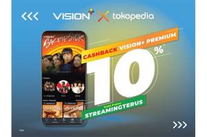 Nonton Channel Premium dan Original Series Hits di Vision+, Makin Happy Dapat Cashback 10% dari Tokopedia
