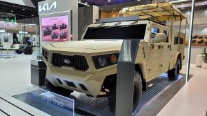 Mobil Perang Baru Buatan KIA Tunjukkan Diri di Abu Dhabi