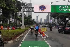 DKI Jakarta Resmi Permanenkan Jalur Sepeda Sudirman-Thamrin