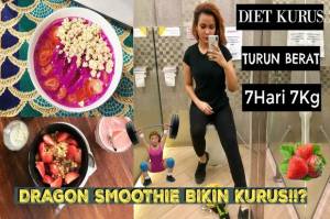 Dinda Shafay Berbagi Tips Diet dan Resep Dragon Fruit Smoothie Bowl