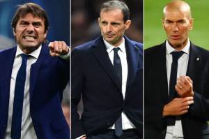 Spekulasi Perpindahan Pelatih: Zidane ke Juventus, Allegri-Inter, Conte-Madrid