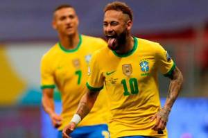 Neymar Dekati Rekor Pele Saat Brasil Lumat Venezuela