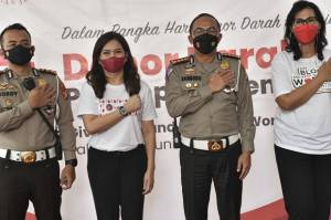 Perempuan Janggala bersama PMI dan Ditlantas Polda Metro Gelar Donor Darah