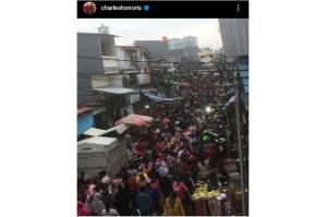 Kerumunan Pasar di Jakarta Utara Jadi Sorotan DPR, Netizen : Eeewwhhhh Kapan Pandemi Kelar