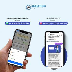 3Dolphins SRM Hadirkan WhatsApp Business API dan Messenger API for Instagram