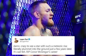 Logan Paul Tertawakan McGregor Patah Kaki: RIP Karier Conor McGregor