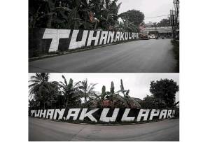 Heboh Aksi Vandalisme Bertuliskan Tuhan, Aku Lapar di Tangerang, Ini Balasan Polisi
