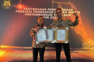 PT Vale Borong 3 Penghargaan Good Mining Practice Award
