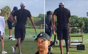 Penampakan Tiger Woods di Lapangan Golf Pasca Kecelakaan Maut