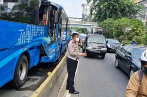 Tabrakan Sesama Bus Transjakarta, 3 Tewas dan 30 Terluka