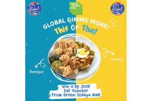 Mau Voucher Makan di Tenant Green Sedayu Mall? Ikuti Kuis di IG Global Radio!