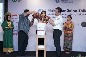 Inovasi Teknologi pada Proyek YABB dan Changemakers di Tallo Makassar, Hujan Disulap Jadi Air Minum