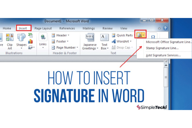 Trik Mudah Menambahkan Tanda Tangan di Dokumen Microsoft Word