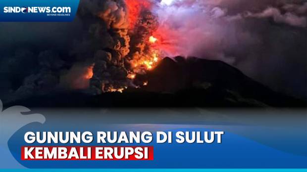 Gunung Ruang di Sulawesi Utara Erupsi, Warga Diimbau Mengungsi