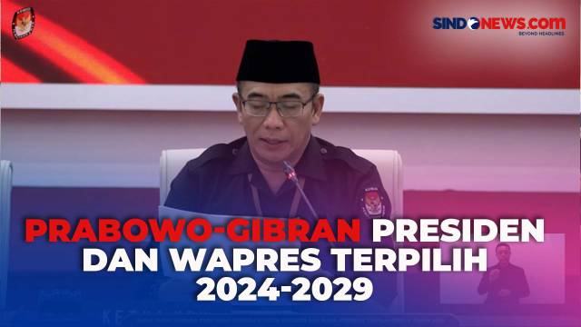 VIDEO: Resmi! Prabowo-Gibran Jadi Presiden dan Wakil Presiden RI
Terpilih 2024-2029