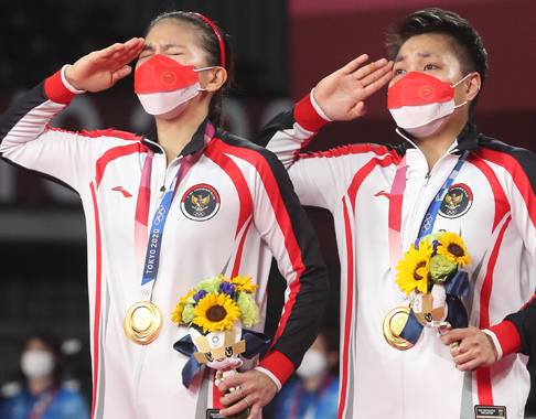 Greysia/Apriyani Bangga Jadikan Medali Emas Olimpiade Kado Kemerdekaan Indonesia
