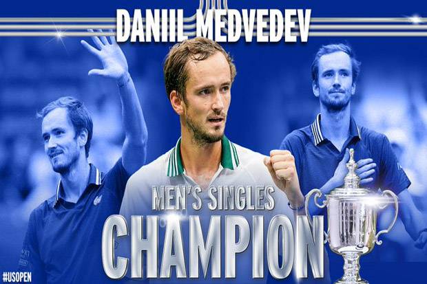 Sikat Djokovic, Daniil Medvedev Juara Grand Slam AS Terbuka 2021