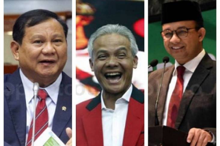 Elektabilitas Prabowo Tertinggi di Survei Terbaru, Disusul Anies dan Ganjar