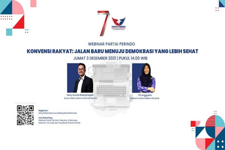 Mau Jadi Wakil Rakyat? Ikuti Webinar Pendidikan Politik Konvensi Rakyat Partai Perindo Pukul 14.00, Daftar di Sini!