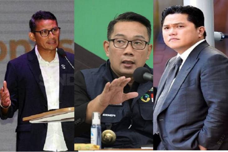 Soal Cawapres, Survei Indikator: Publik Ingin Sandiaga, Ridwan Kamil, dan Erick Thohir