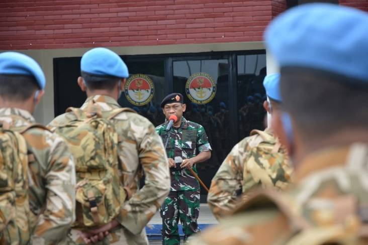 Arahan Komandan PMPP ke 186 Prajurit TNI yang Diberangkatkan ke Lebanon