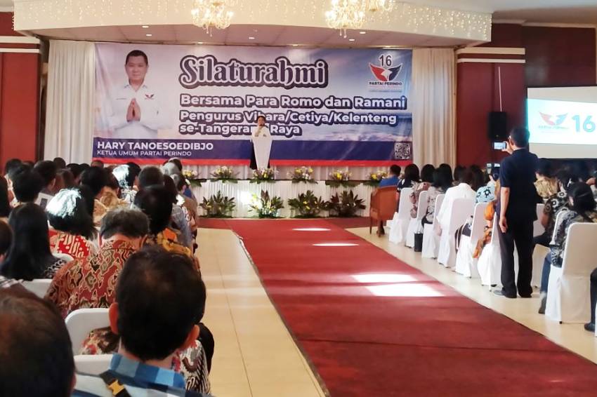 Bersama Pengurus Partai Perindo, HT Silaturahmi dengan 350 Pengurus Vihara di Tangerang