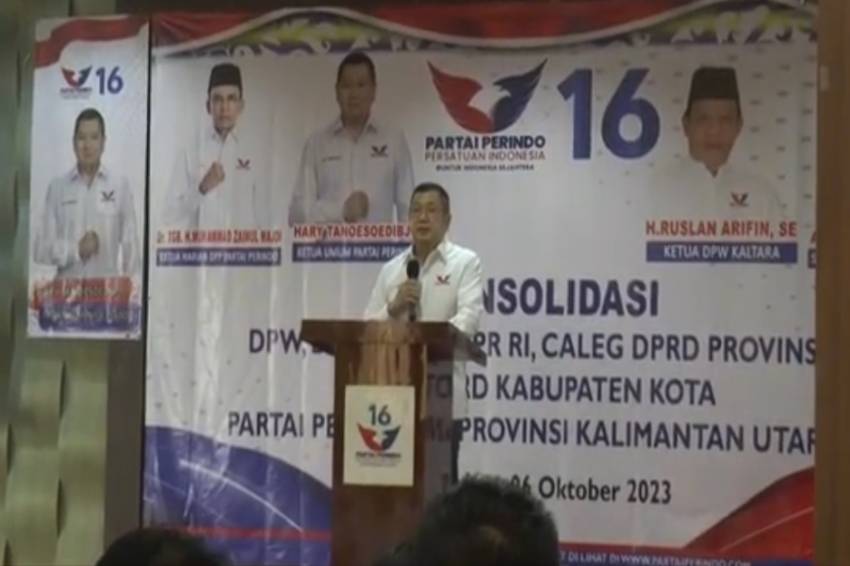 Hary Tanoesoedibjo Paparkan Strategi Pemenangan Pemilu 2024 di Kalimantan Utara