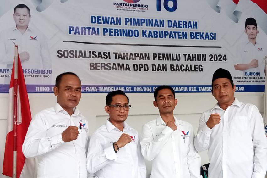 Perindo Kabupaten Bekasi Tempatkan Saksi di Tiap TPS untuk Kawal Pemilu 2024