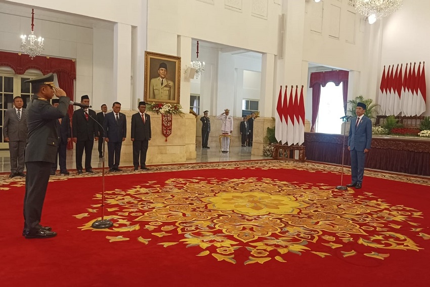 Sah Agus Subiyanto Dilantik Jokowi Jadi Ksad Pengganti Dudung Abdurachman