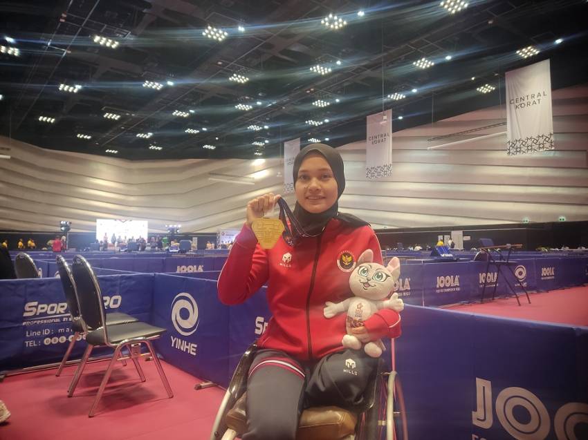 Indonesia Tambah 3 Medali Emas dari Para Cycling dan Para Tenis Meja WAG 2023