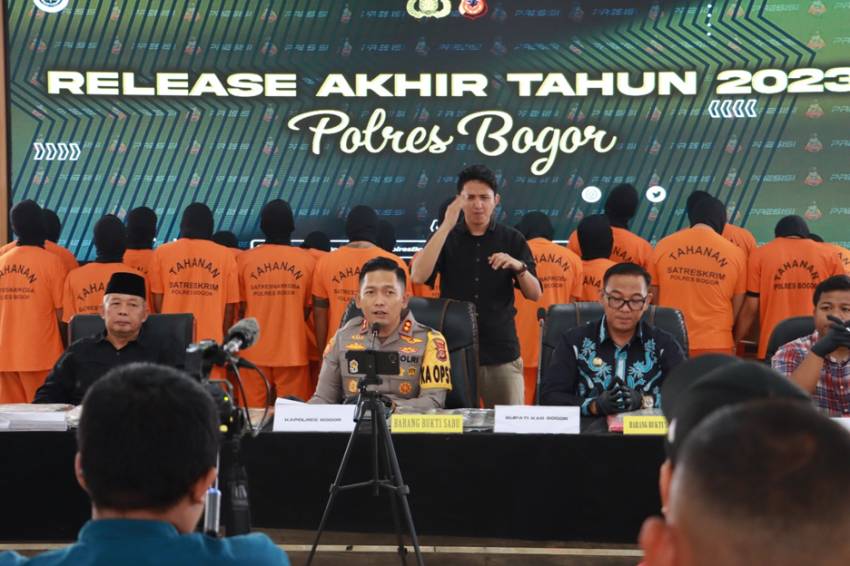 10 Anggota Polres Bogor Langgar Kode Etik Selama 2023, Kapolres Bogor Minta Maaf