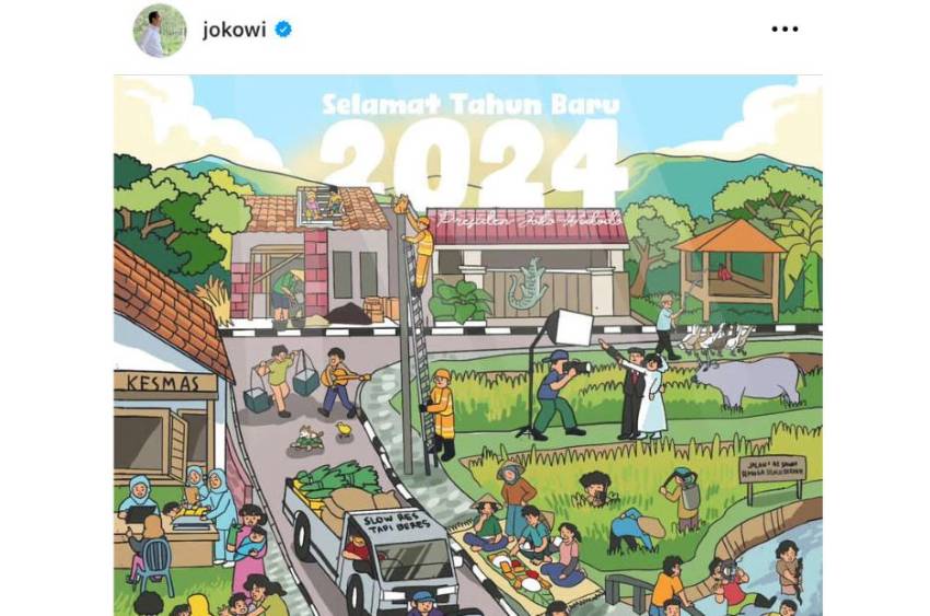 Optimistis Sambut 2024 Berjalan di Jalan yang Benar, Jokowi: Siap Hadapi Tantangan