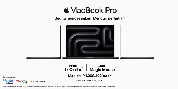 Yuk, Gercep Dapatkan Promonya MacBook Pro M3 di Apple Authorised Reseller Ini!