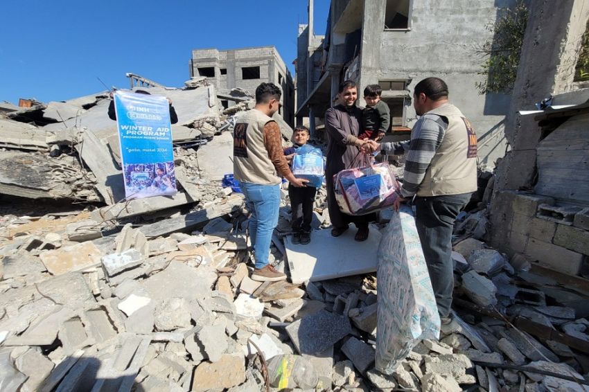 INH Salurkan Bantuan Masyarakat Indonesia ke Wilayah Terisolir di Gaza Utara