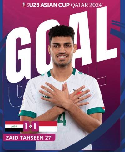 Tandukan Zaid Tahseen Balas Gol Ivar Jenner, Timnas Indonesia U-23 vs Irak U-23 Sama Kuat 1-1