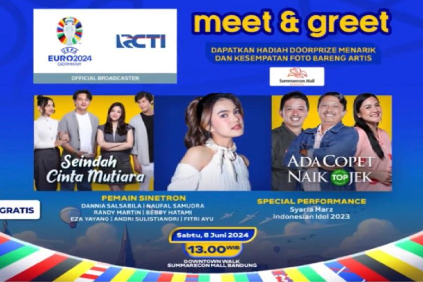 Meet and Greet Sinetron RCTI Bandung, Artis Seindah Cinta Mutiara dan Ada Copet Naik Ojek Siap Sapa Kota Kembang