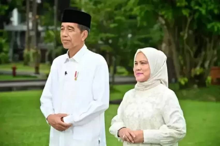 Jokowi dan Iriana Salat Ied di Simpang Lima Semarang, Ketua KPU Hasyim Asy'ari Jadi Khatib