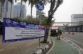 Pembongkaran JPO dan Halte Transjakarta Bank Indonesia Dimulai
