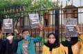 Ratusan Mahasiswa Semarang Gelar Unjuk Rasa di Kawasan Lawang Sewu