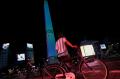 Proyeksi Cahaya Bergambar Maradona Hiasi Monumen Obelisco di Buenos Aires