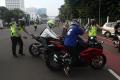 Puluhan Motor Knalpot Bising Terjaring Razia di Kawasan Istana Negara