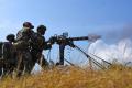 Sangar, Marinir Tembakkan Senjata Mesin Otomatis Gatling Gun dan Sniper di Hutan Baluran