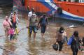 Pelabuhan Kali Adem Muara Angke Kembali Terendam Banjir