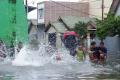 Ratusan Rumah di Kawasan Swadaya Mas Kota Makassar Terendam Banjir