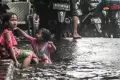 Kali Ancol Jakarta Utara Meluap Akibat Curah Hujan Tinggi