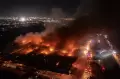 Mengerikan, Begini Penampakan Kebakaran Hebat di Kompleks Relokasi Pasar Johar Semarang